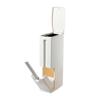Press Type Open Cover Trash Can Square Paper Basket Toilet Brush Integrated Garbage Bin Japanese Bathroom Narrow Seam Waste Bin