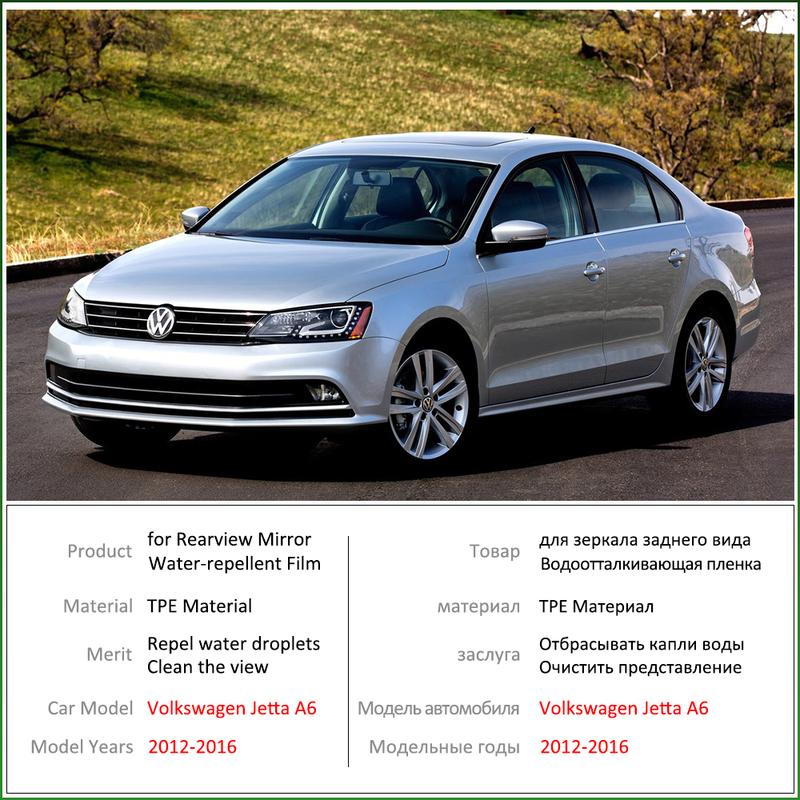 For Volkswagen VW Jetta A6 MK6 5C6 2012~2016 Full Cover Rearview Mirror Anti-Fog Films Rainproof Anti Fog Film Car Accessories