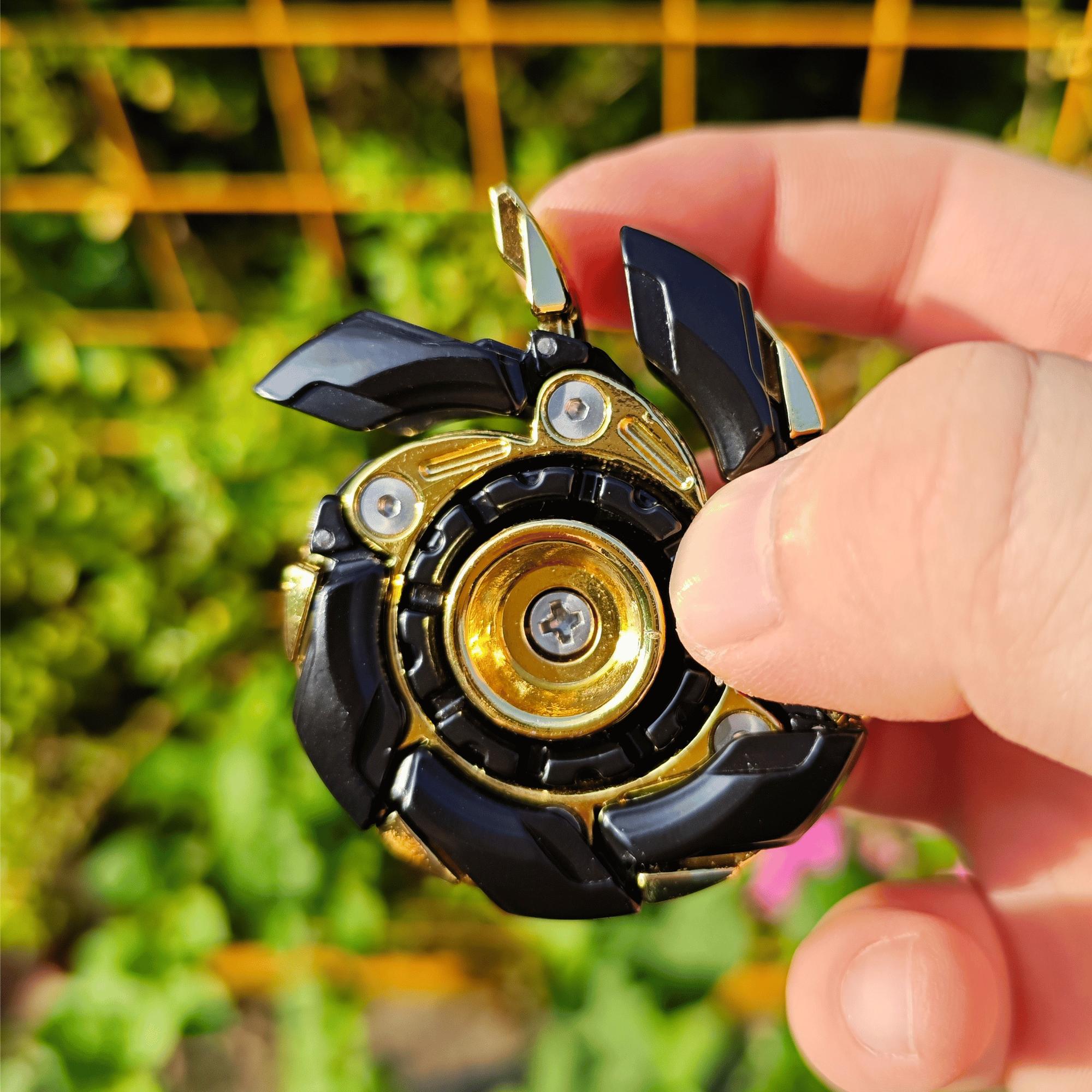 

EDC Fidget Sliders Open Armor Spinning TopFidget Toys Засіб для зняття стресу для дорослих Магнітний Мета жовтий