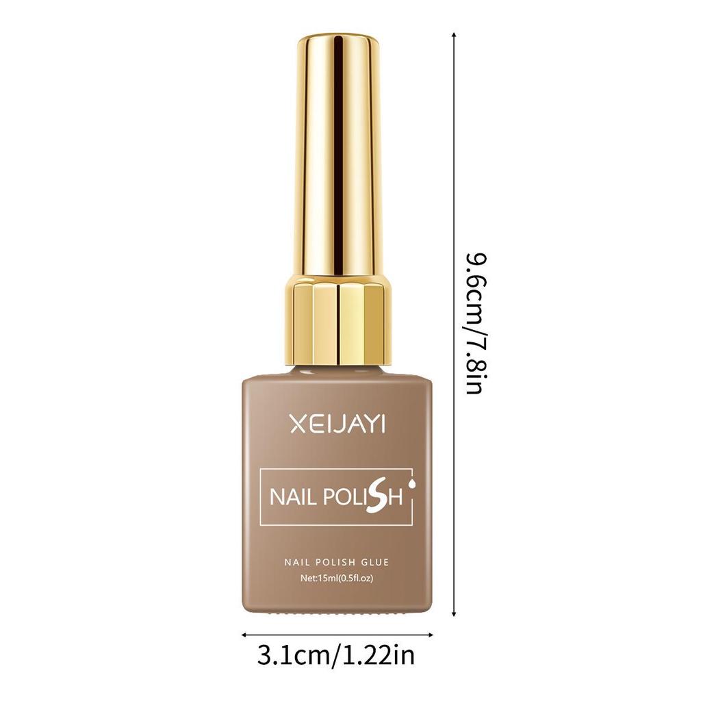 XEIJAYI 15ml Color Square Bottle Nail Gel Polish Set, 6 Colors, 1 New Shade, Available In Kilogram Packaging