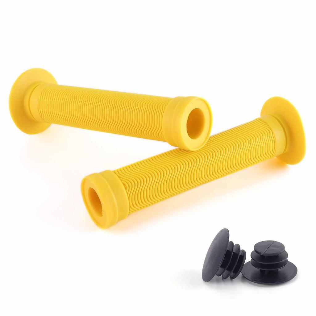 Mountain Bike Handlebar Covers – Extended Rubber - -Absorbing Soft Grips for Handlebars