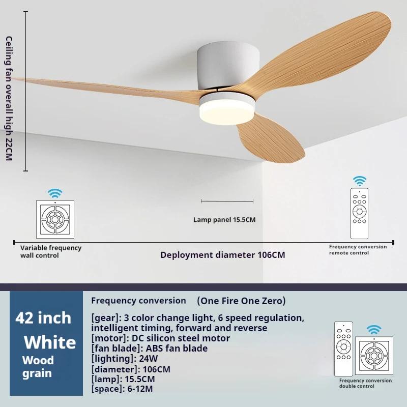 

85-265 В современный светодиодный потолочный вентилятор с подсветкой 42 52 дюйма двигатель постоянного тока 6 скоростей электрический вентилятор с пультом дистанционного управления потолочные вентиляторы для низкого пола лампы 85-265V