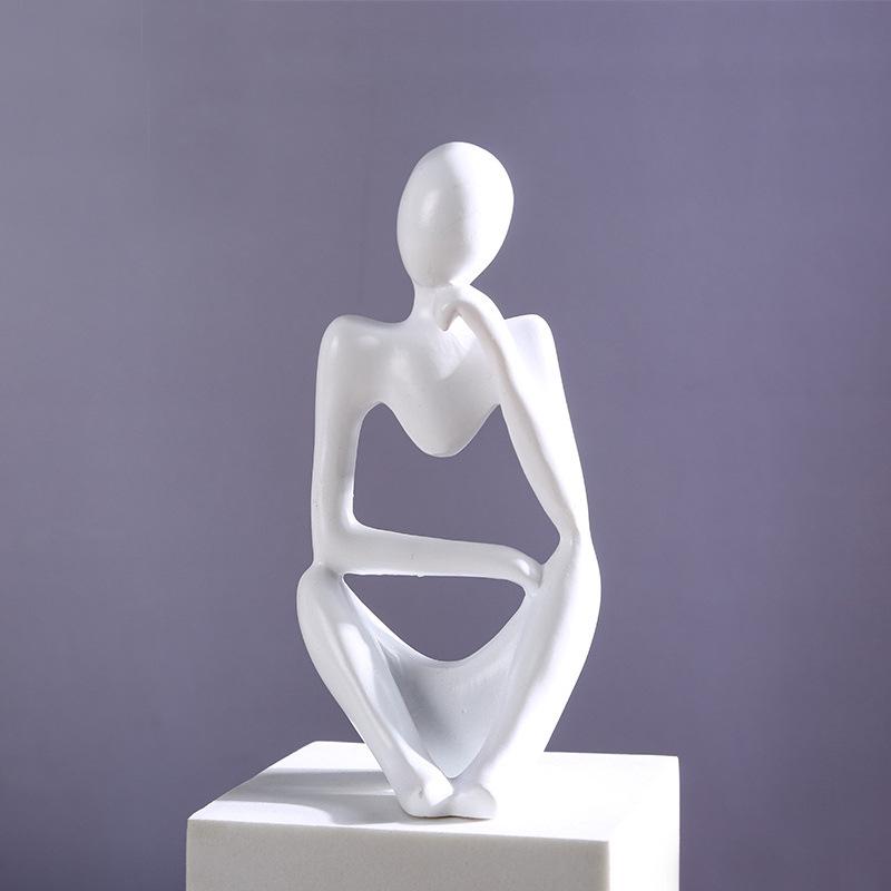 3D Printed Abstract Character Ornament for Living Room Decor