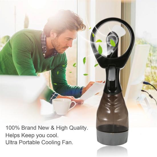 Mini Portable Powered Water Outdoor Handheld Battery Mist Spray Luftkylningsfläkt