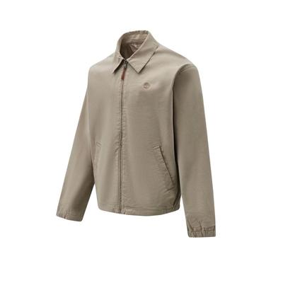 Light Zip Collar Solid Long Sleeve Jacket Men Jackets A6BEG-DH5