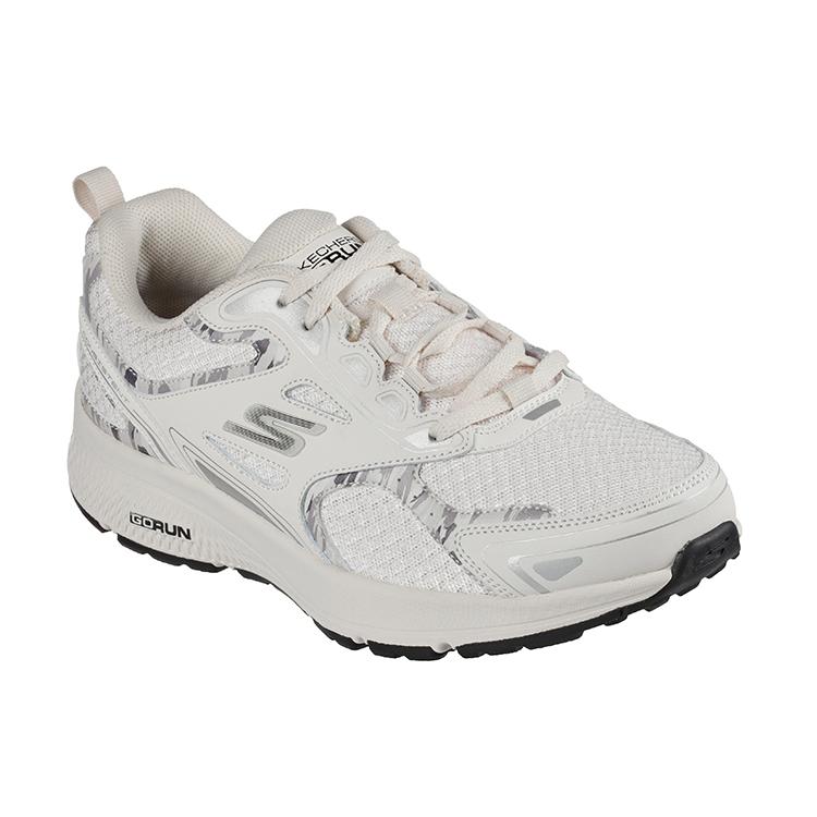 Skechers Go Run Consistent Cushioning Abrasion Resistant Cushioning, Wear Resistant Low Top Running Shoes Women's White 128270-WHT
