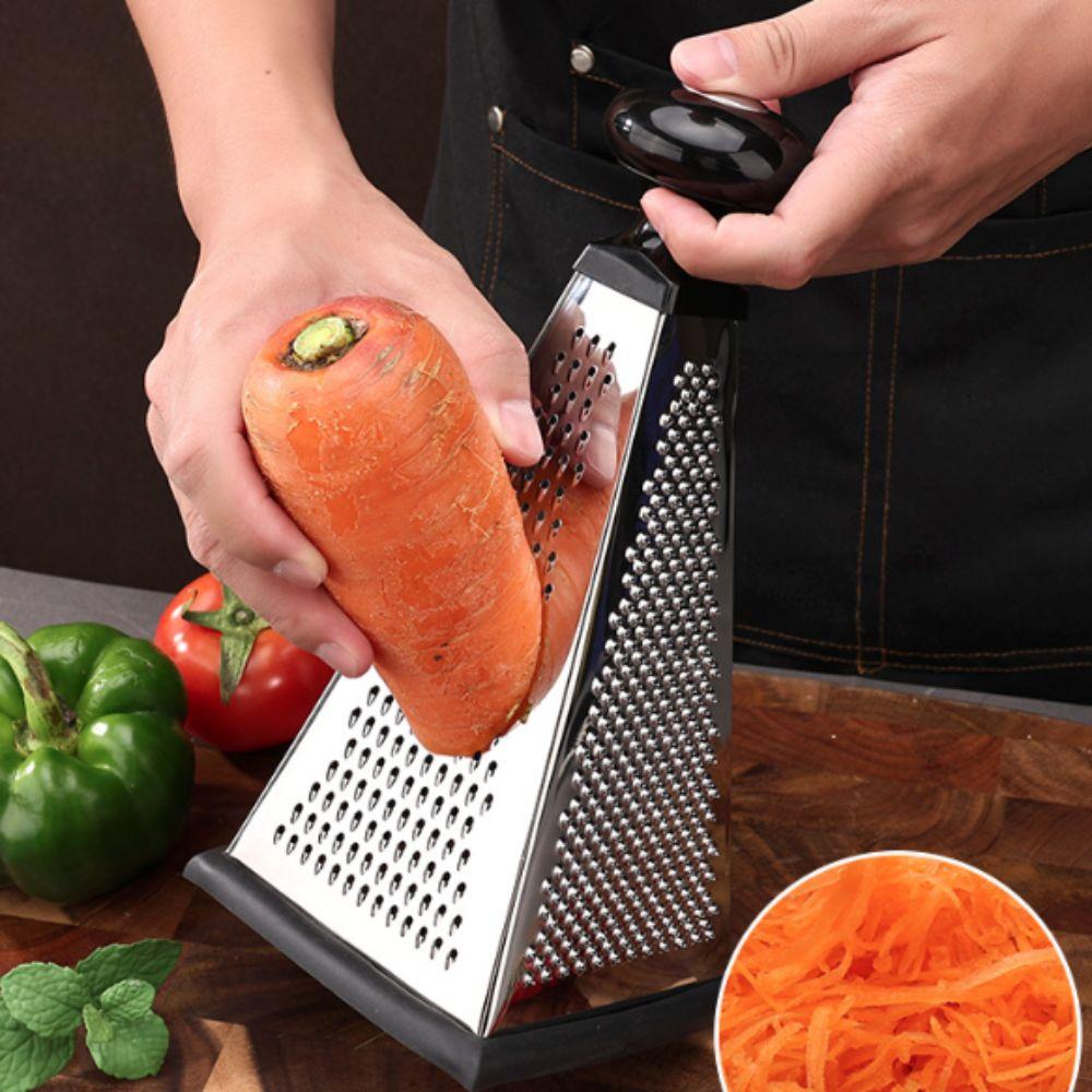 4 Sided Vegetable Grater Manual Vegetable Shredder Multipurpose Pyramid Shape Cheese Grater Potato
