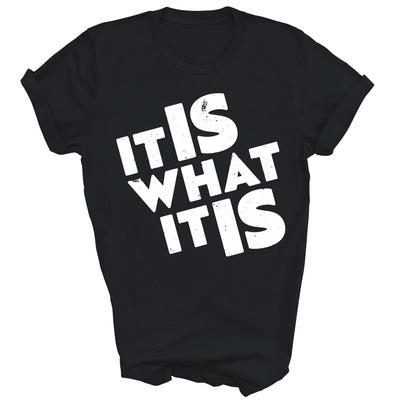 Het is wat het is Unisex Shirt Cadeau