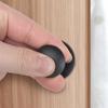 Round Door Knob European-Style Single Hole Stainless Steel Drawer Knob Self-Adhesive White Wardrobe Handle Cabinet