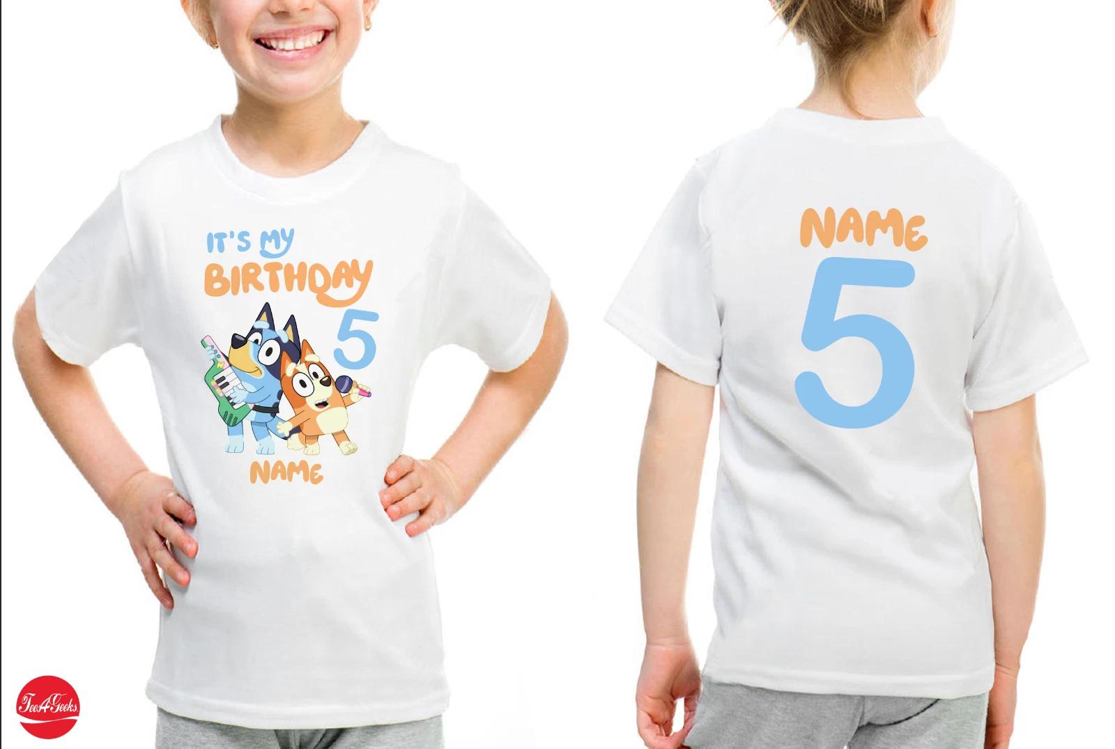It s My Birthday T-Shirt Personalised Age Children Birthday Gift Kids Boys Xmas 150