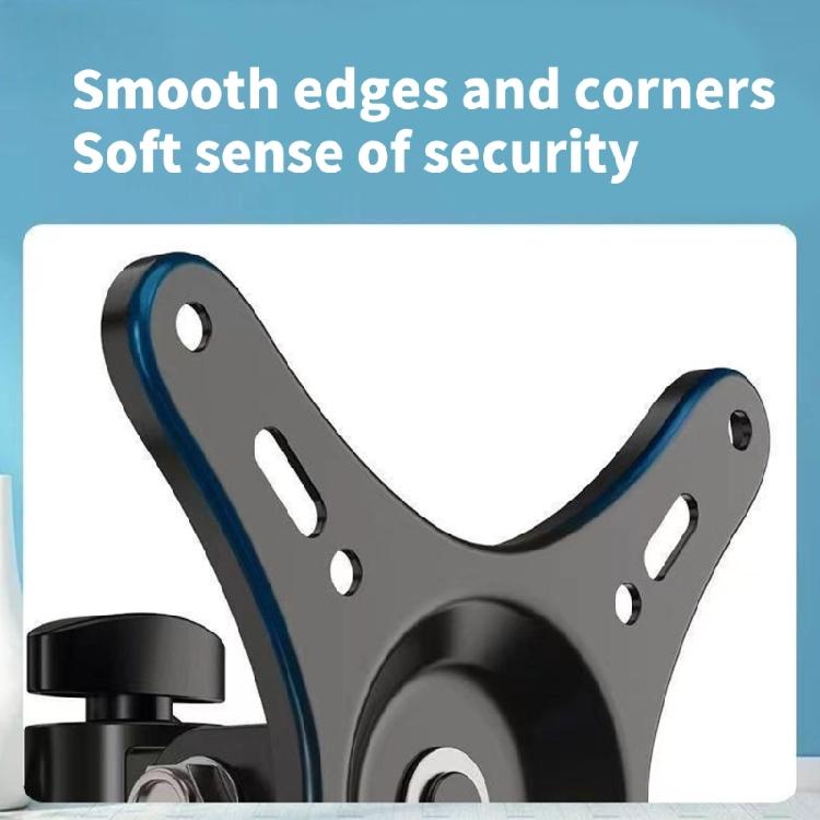 Suport de perete pentru televizor cu ecran plat Suport metalic sigur pentru ecran Reglabil la 360 de grade pentru vizualizare și Instalare ușoară Pentru 10-32 inch