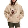 Autumn and Winter TK New Pet Pocket Sweater Women's Loose Thickened Plush Hoodie
