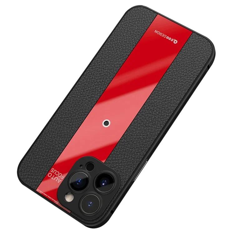 

For iPhone 15 Pro Max Cover PU Leather+TPU+Acrylic Dustproof Cell Phone Case