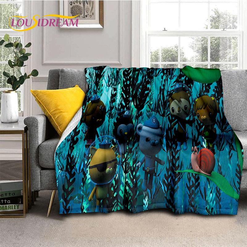 The Octonauts Barnacles Cute Cartoon Soft Blankets,Keep Warm Flannel Throw Blanket for Picnic Beds Sofa Home Bedroom Gifts Kids