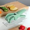 1 Stück Küchen-Fruchtschneider Multifunktionaler Obst- und Gemüseschneider Fruchtschneider Pro Rostfrei für BBQ/Catering Gurkenschneider