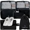 7x Organizer Cases for Suitcases, Cosmetics, Clothes, Underwear, Travel