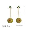 18K Gold-Plated Fruit & Vegetable Earrings: European & American INS-Inspired Fresh Design