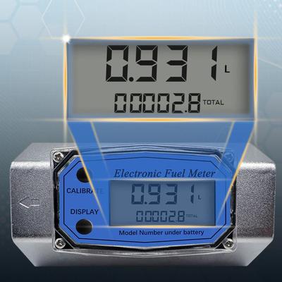 Aluminum Alloy Turbine Flow Meter Portable High Precision Electronic Flow Meter Digital Indicator Anti-Interference Function