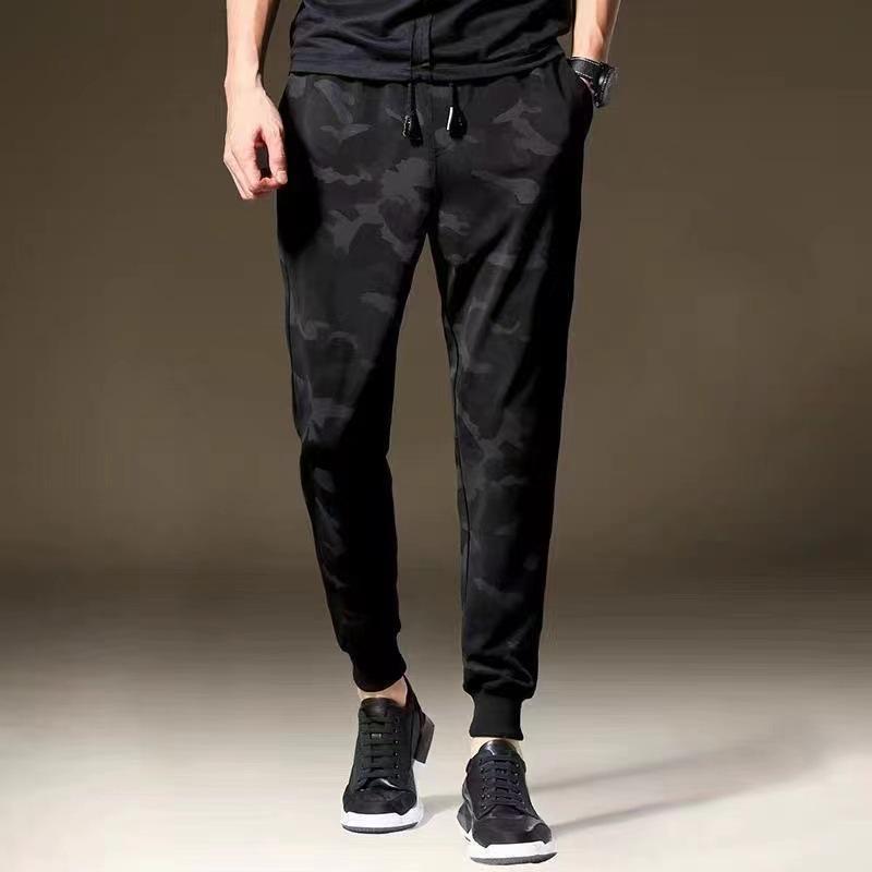 Pantaloni de camuflaj elastici cu croială largă pentru bărbați - Ușori și respirabili pentru vară