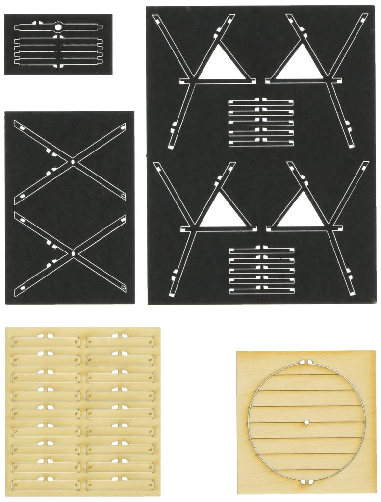 Cobaanii Mokei Kobo Scale Sweet Style Series Iron Garden Table Chair Assembly Kit 1/24 & SS-031