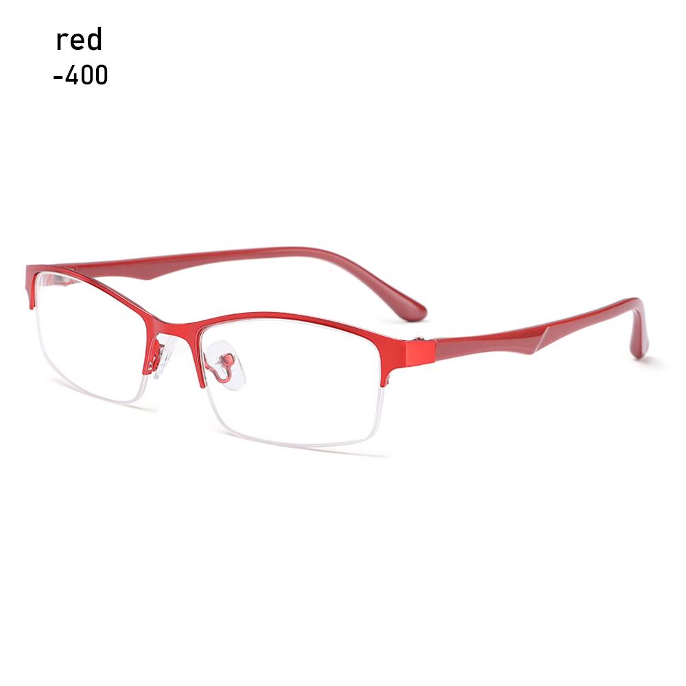 Women Half Frame Optical Prescription Eyeglasses Myopia Glasses Computer Goggles Short-sighted Eyewear