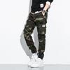 Overalls men's spring Korean version of trendy brand men's pants, pure cotton multi-bag tied feet, large size loose casual men's pants