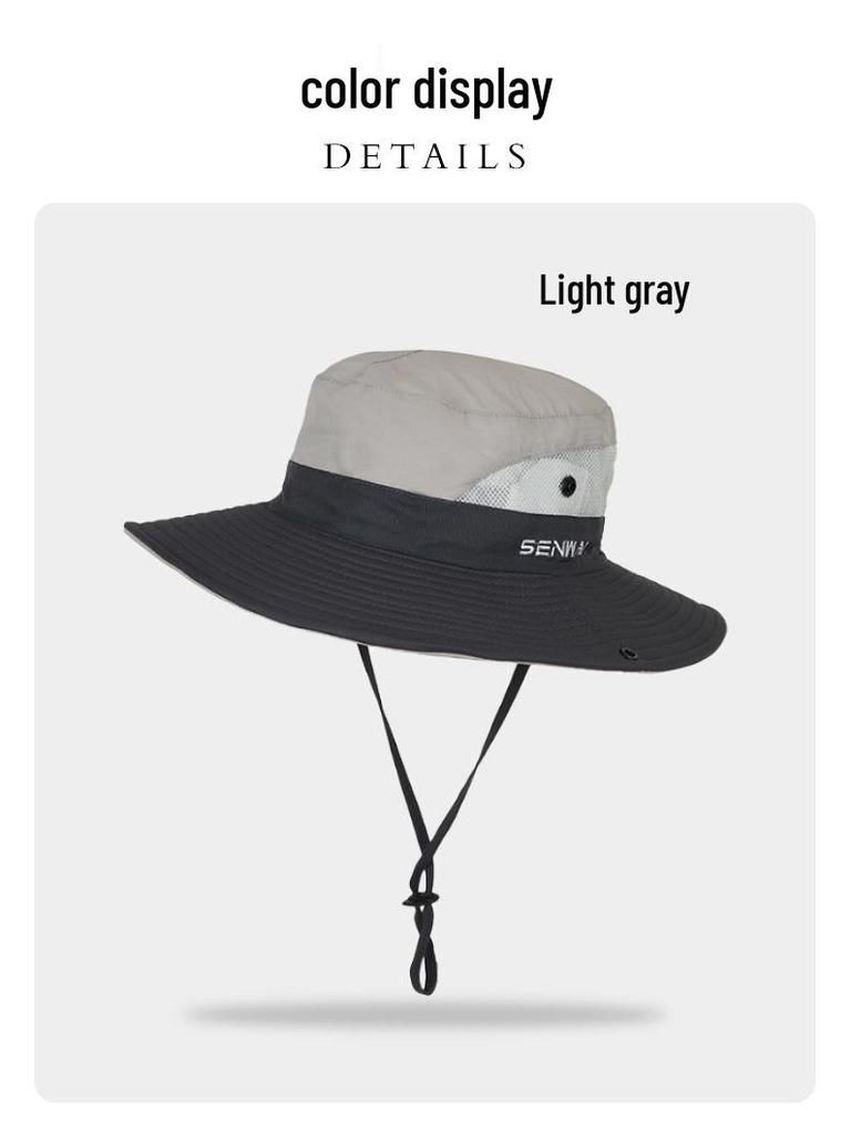 Women's Summer Outdoor Sun Hat with Ponytail Hole - Breathable, UV Protection, Parent-Child Style for Hiking