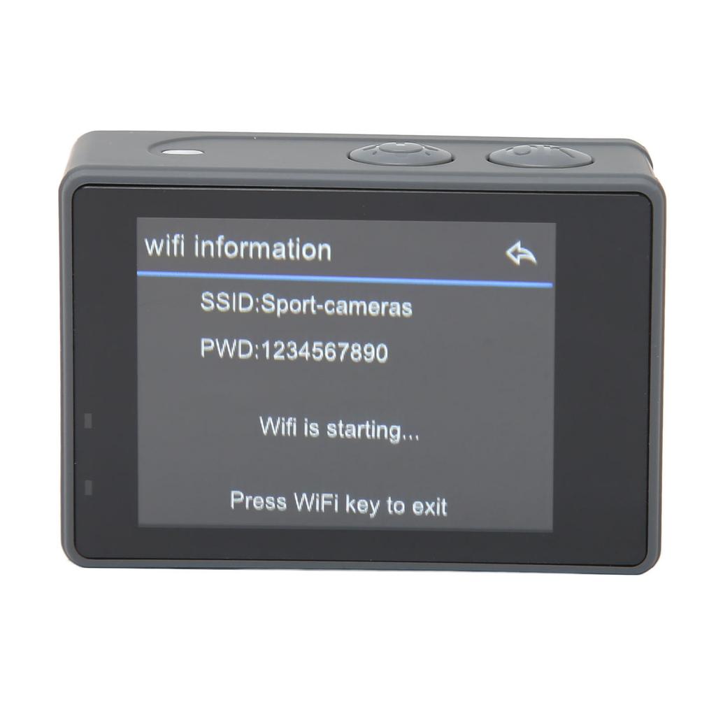 5K Waterproof Action Camera WiFi Remote Control 2.0inch and 1.3inch Dual Color Screen Sports Camera