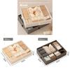 Foldable Polyester Clothing Storage Container With Compartments For Closet Organization