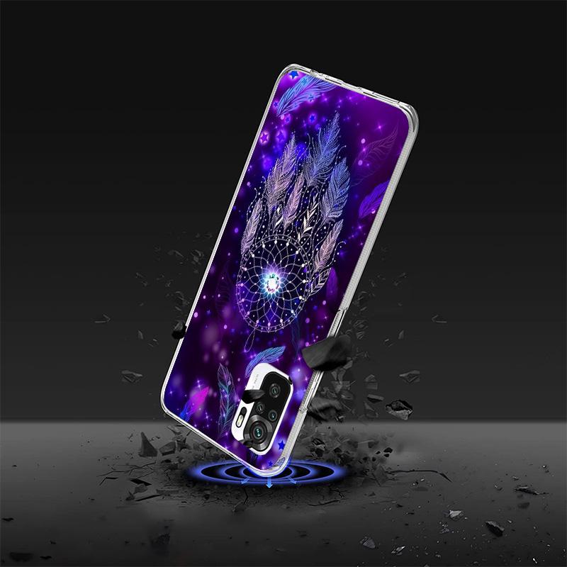 Retro Feather Dreamcatcher Phone Case For Xiaomi Redmi Note 15 14 13 12S 12 Pro Plus 11S 11E 11 11T 10S 10 Art Soft Pattern Cove