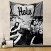Hole Band Tapestry Wall Hanging, 90s Rock Band Art, Wall Decor for Bedroom Living Room Dorm