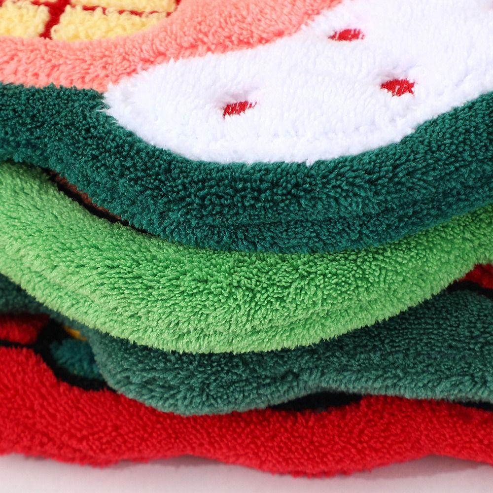 Kawaii Christmas Tree Hand Towel Creative Cleaning Hand Cloth Kitchen Cleaning