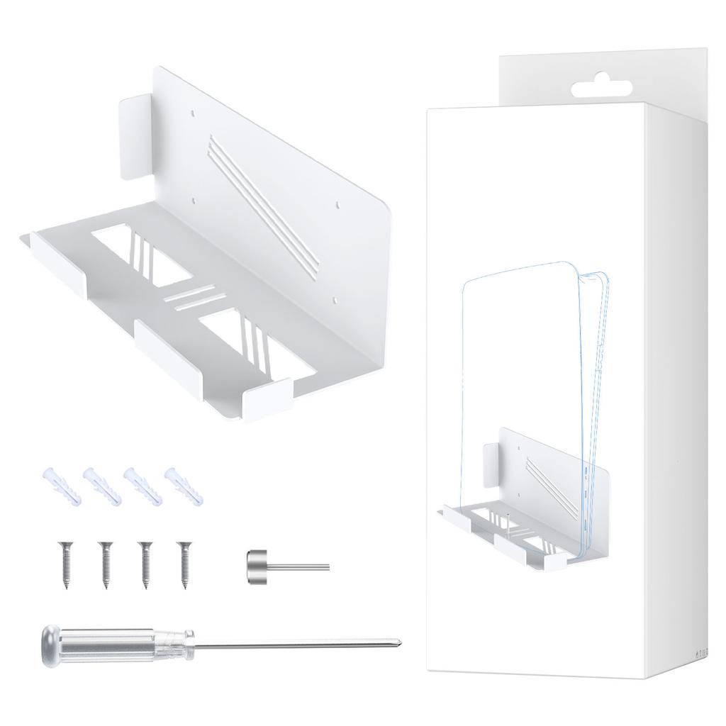 Soporte de Consola Montaje en Pared Flotante Detrás del TV Soporte de Pared para Consola de Juegos Controlador Auriculares