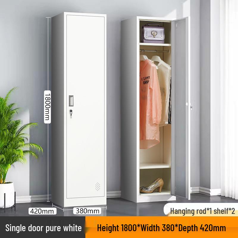 Single Door Steel Locker Cabinet for Employee or Dormitory Use
