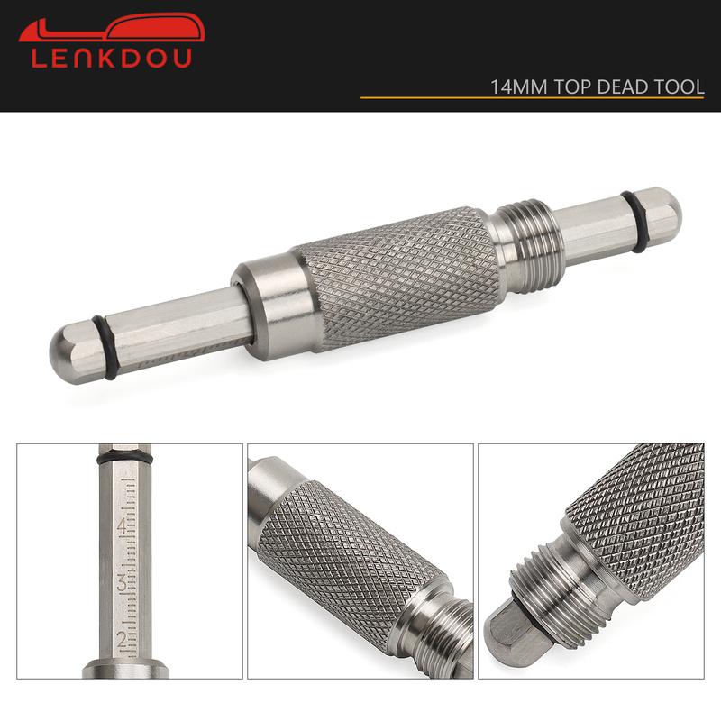304 stainless steel Top Dead Center TDC Tool 14 MM Timing Gauge Fit for 14MM spark plug holes