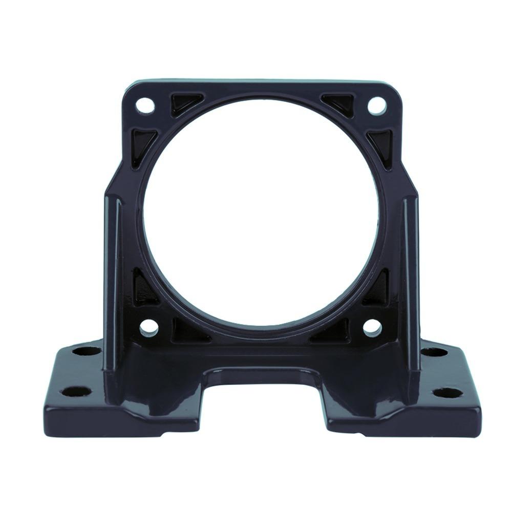 Aluminiumlegierung Motorbefestigungshalterung 4-Loch-Basis Dunkelblau Motorstützbasis Hohe Härte Befestigungsbasis Schrittmotorhalterung