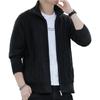 Men's  Standing Collar  Add Cotton  Adding Fleece  Thickened  Long Sleeves  Color Matching  Cardigan  Knitting  Sweater  Coat