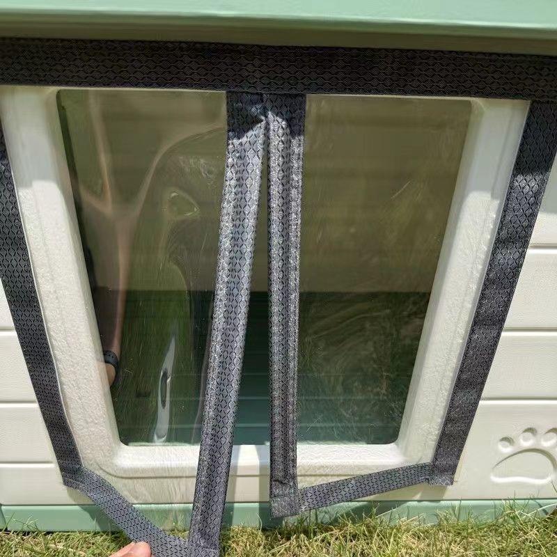 2025 Winddichtes & Isoliertes Outdoor Haustierhaus mit Wintertürvorhang - Regen- & Schneesicher