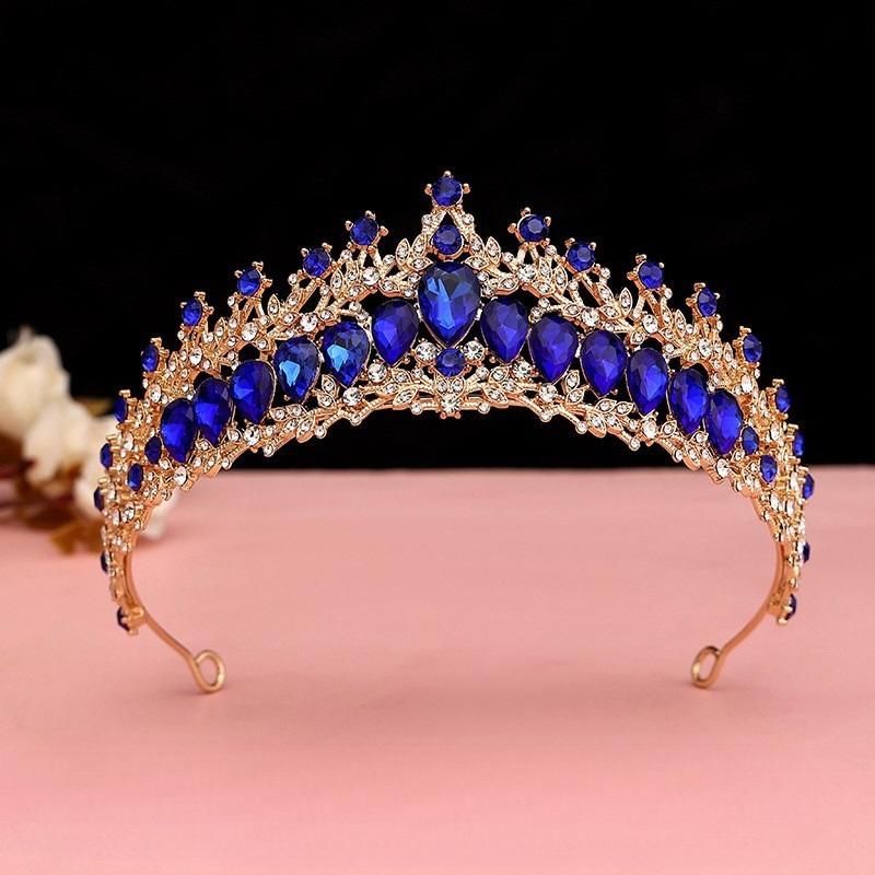 Bridal Rhinestone Headband Crown Wedding Jewelry Crown Tiara Alloy Crown Headband