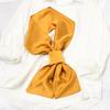Long Women Neck Scarf Plain Headband Silk Satin Hair Scarf Female 15x140cm Fashion Skinny Bag Scarves For Ladies Beige Pink