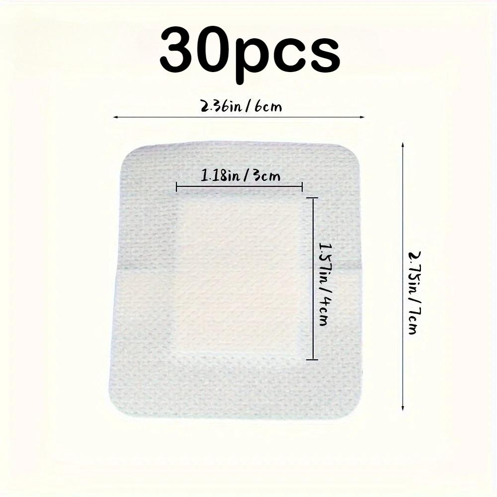 

30/60 шт. Большой размер Гипоаллергенный Нетканый Медицинский Клейкая Раневая Повязка Лейкопластырь Бандаж Большая Рана Первая Помощь 6*7 см