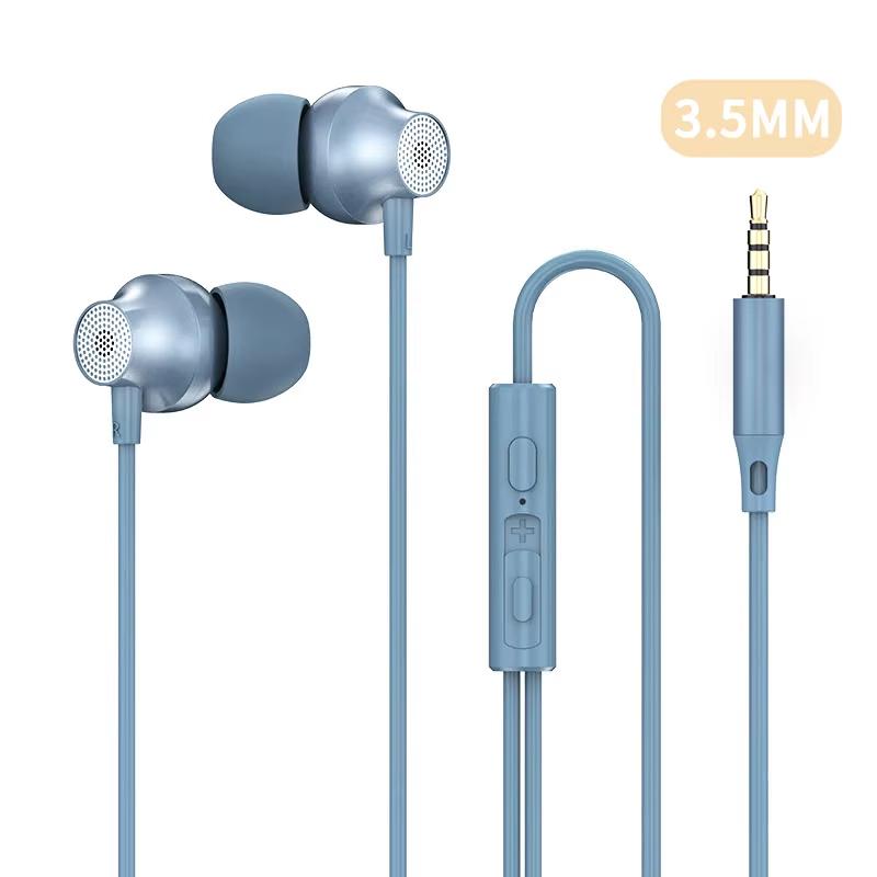 9D HIFI Kovová drátová sluchátka s těžkými basy Digitální Typ-C/3,5mm AUX S mikrofonem Špuntová sluchátka Sportovní Hudební náhlavní souprava Pro iPhone 15/16 Samsung Android