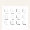 24x Glossy Full Cover False Nail 3D Butterfly Press On Nail Cats Eye Stick on Nail Elegant Acrylic Nail