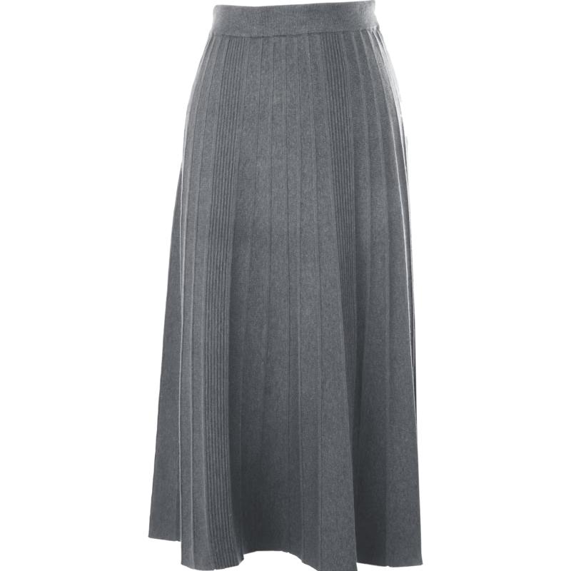 Betu Women's Pleated A-line Knit Skirt