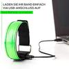 USB LED Luminous Night Running Cycling Armband Bracelet Night Glow Reflective Safety Belt Outdoor Sports Fluorescent Arm Band