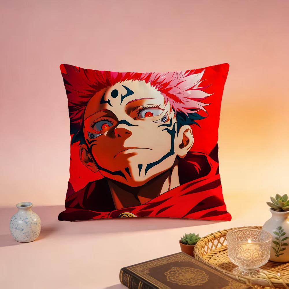 

Popular JJujutsu Kaisenful Cushion Cover Premium SkinFriendly Pillow Case MultiPurpose for Home Office Travel 30X30cm