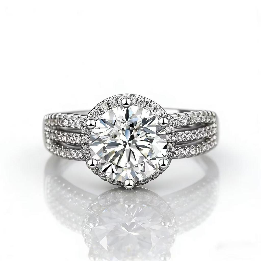 Women's Adjustable Three Carat Zirconia Simulated Engagement Ring