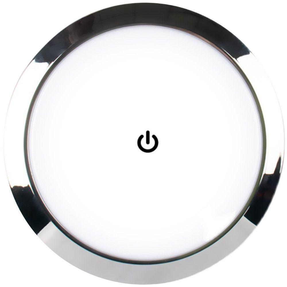 Camping Car 12V/24V Caravan Round Dome Light LED Touch Lamp Reading Light Ceiling Lamp