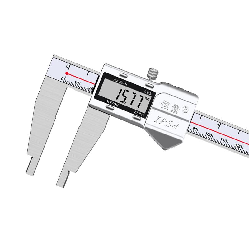 Hengliang 0.01mm High-precision Extended Claw Inner Diameter Unidirectional Claw Digital Caliper Stainless Steel Vernier Caliper
