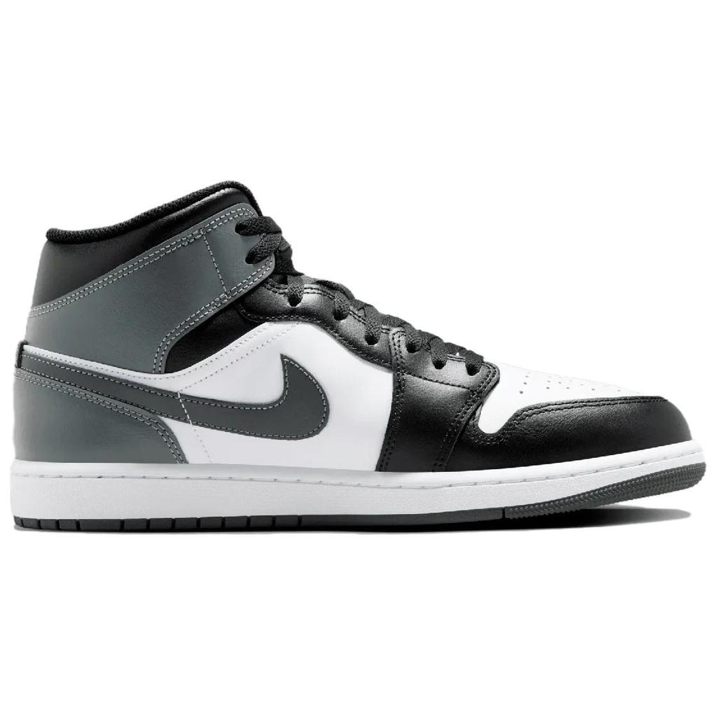 New JORDAN 1 Mid Black White Iron Grey DQ8426-001